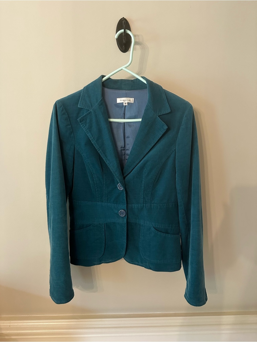 Women's Teal Tailored Blazer Jacket